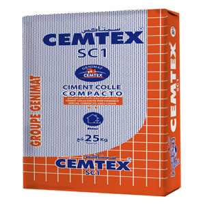 Mortier colle compacto (CEMTEX)