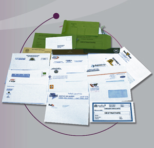 Enveloppe et pochette  impression personnalise OFFSET 2 couleurs