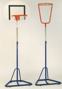 Euipements de basketball : Panier mobile en acier verniss