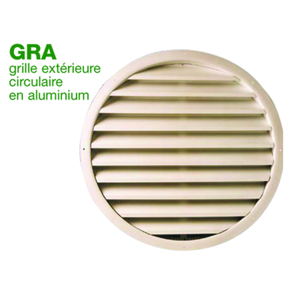 Grille extrieure circulaire en aluminium