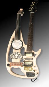Instruments  corde : Aoud lectrique guitare