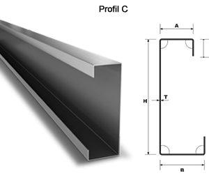 Profils en C standard et sur mesure