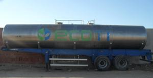 Citerne en inox sur camion pour produit chimique